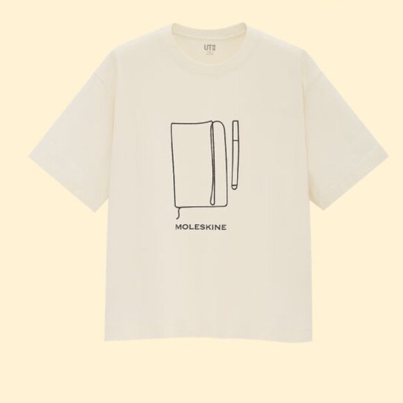 Moleskine x UNIQLO UT Short Sleeve Graphic T-Shirt - Picture 1 of 7
